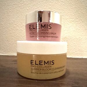 🌟ELEMIS Pro-Collagen Cleansing Balms (2)  - Summer Bloom 1.7oz & Rose .7oz NEW!